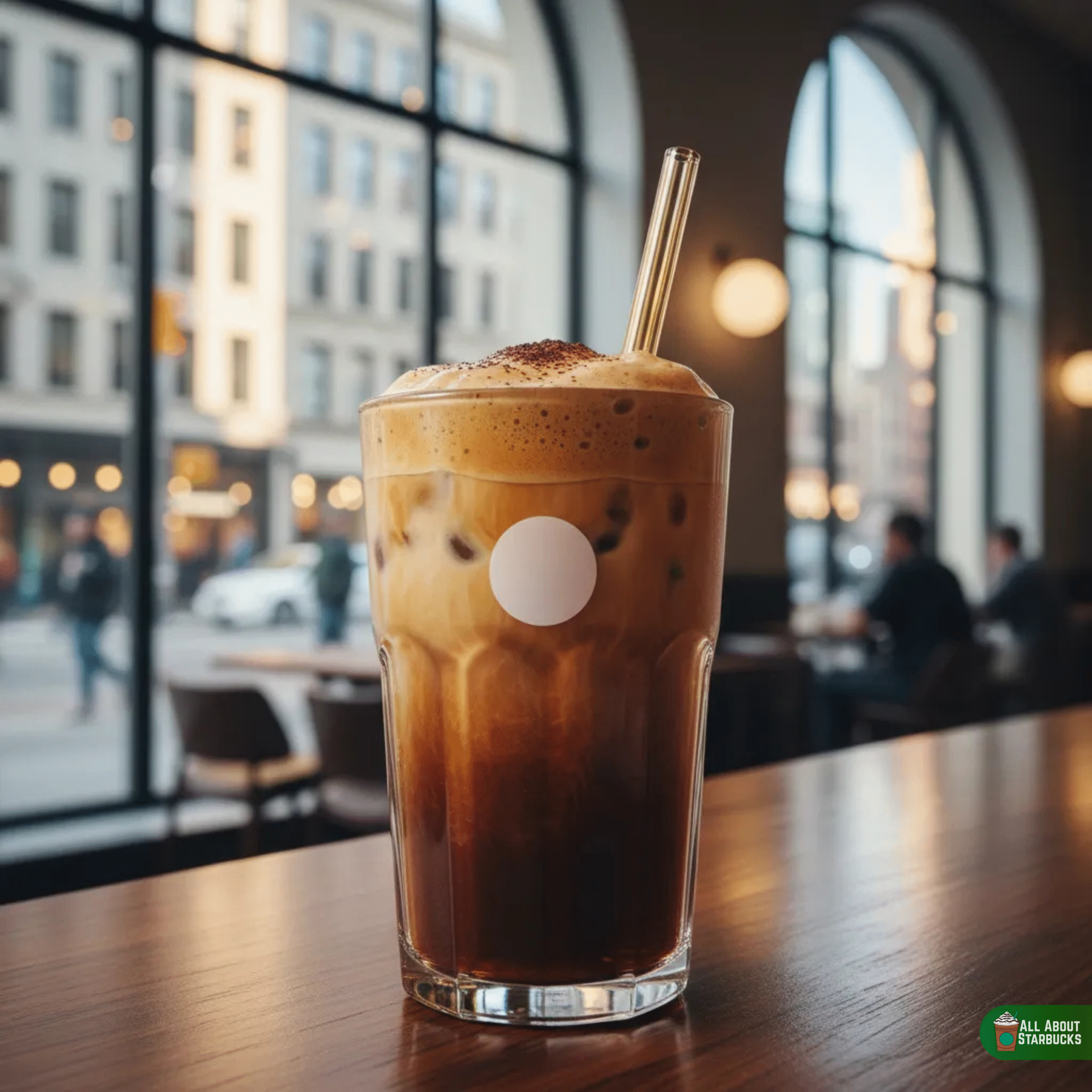 Iced shaken espresso with sugarfree syrup