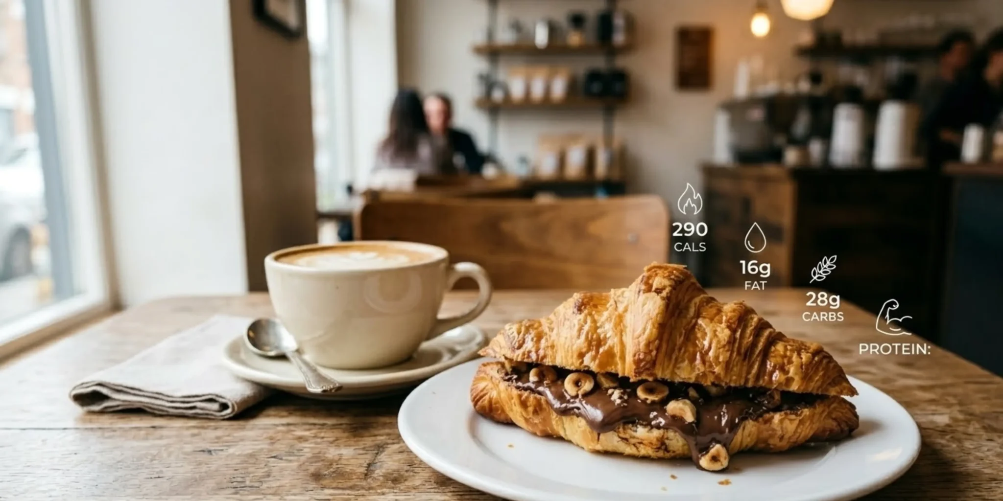Calories in starbucks chocolate and hazelnut croissant