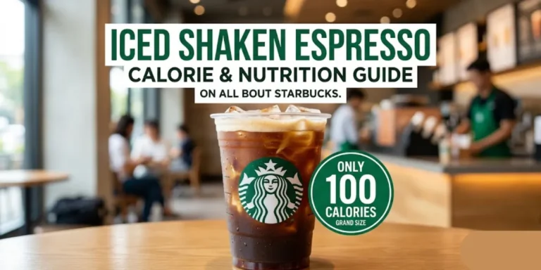 Starbucks iced shaken espresso calories & full nutrition guide